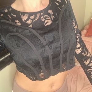 Lacey long sleeve top